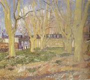 Vincent Van Gogh, Avenue of Plane Trees near Arles Station (nn04)
